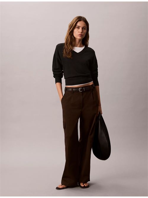 cotton ewaist cargo pant CALVIN KLEIN JEANS | LV047F623GTO2